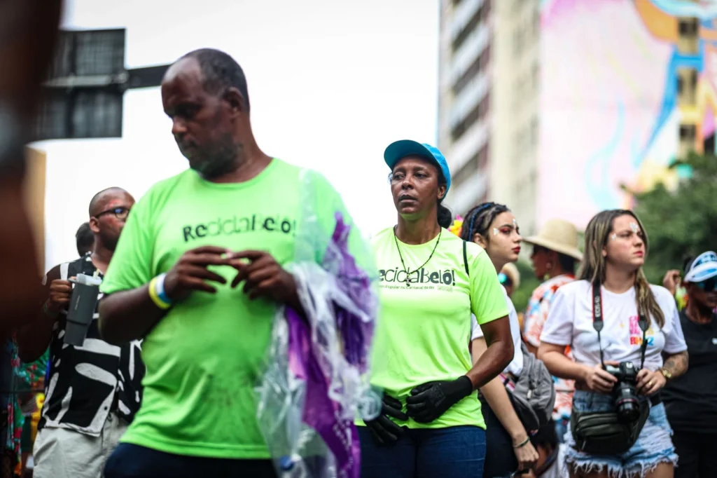 Apoio a catadores marcou Carnaval sustentável em Belo Horizonte